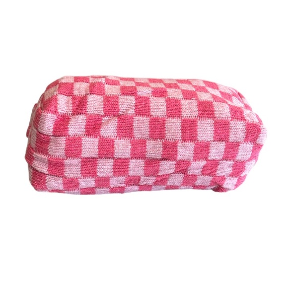 Pink Checkered Pouch - Picture 6 of 8